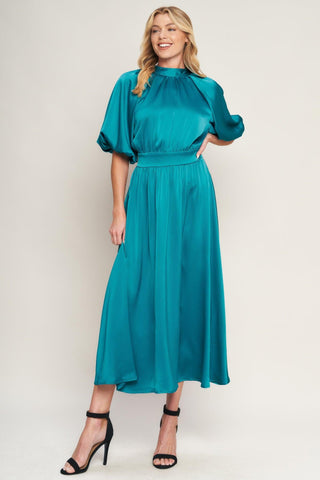 PETAL PROWESS WOVEN MIDI DRESS - Glamourous Grace