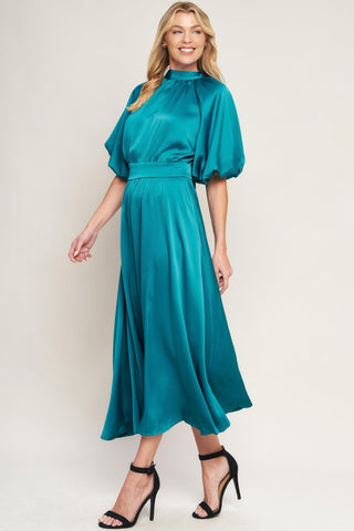 PETAL PROWESS WOVEN MIDI DRESS - Glamourous Grace