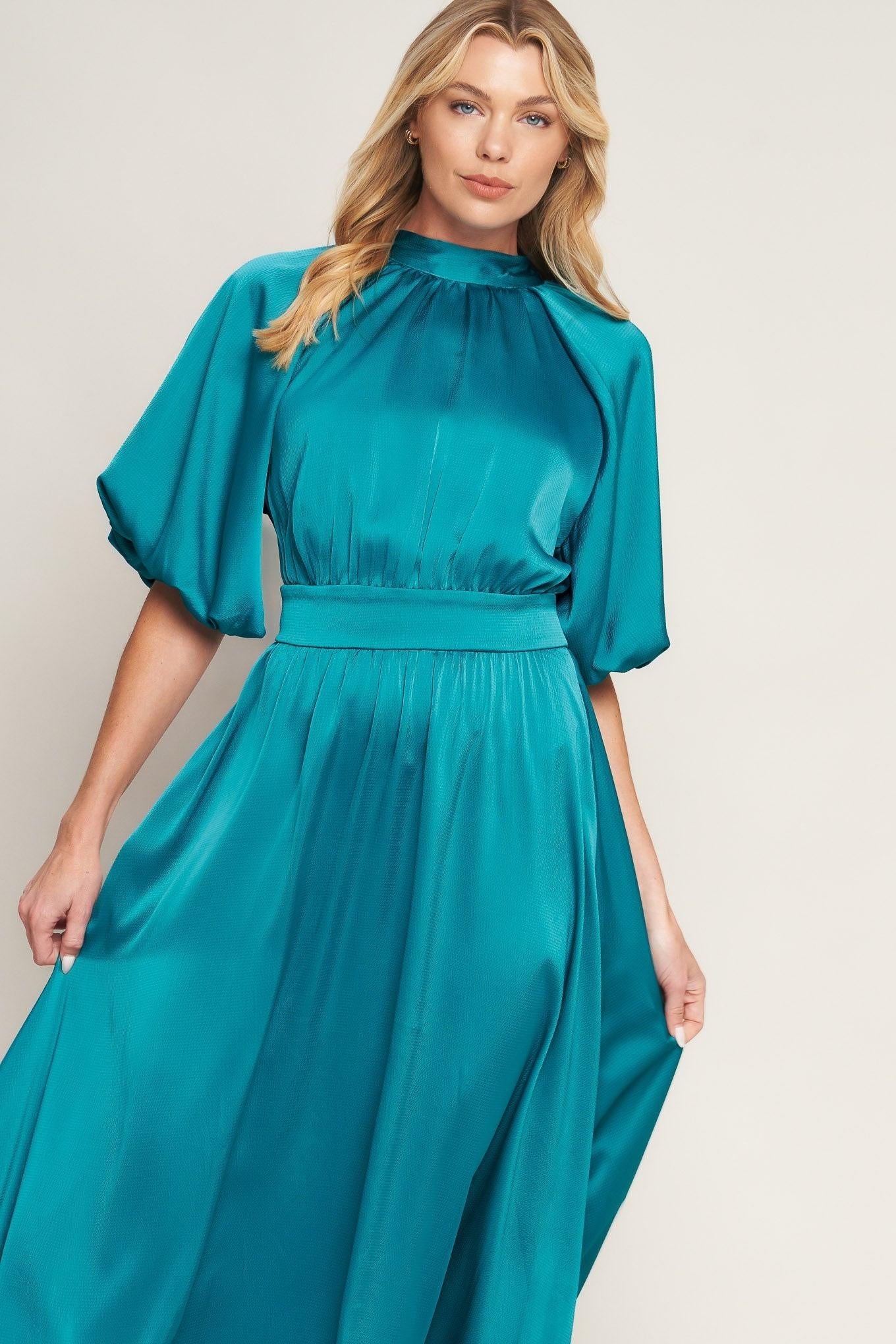 PETAL PROWESS WOVEN MIDI DRESS - Glamourous Grace