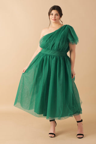 LIVELY CHARM TULLE MIDI DRESS - Glamourous Grace