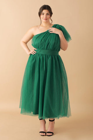LIVELY CHARM TULLE MIDI DRESS - Glamourous Grace