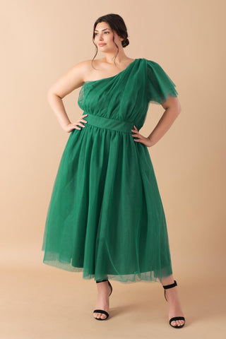 LIVELY CHARM TULLE MIDI DRESS - Glamourous Grace