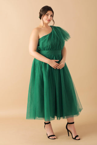 LIVELY CHARM TULLE MIDI DRESS - Glamourous Grace