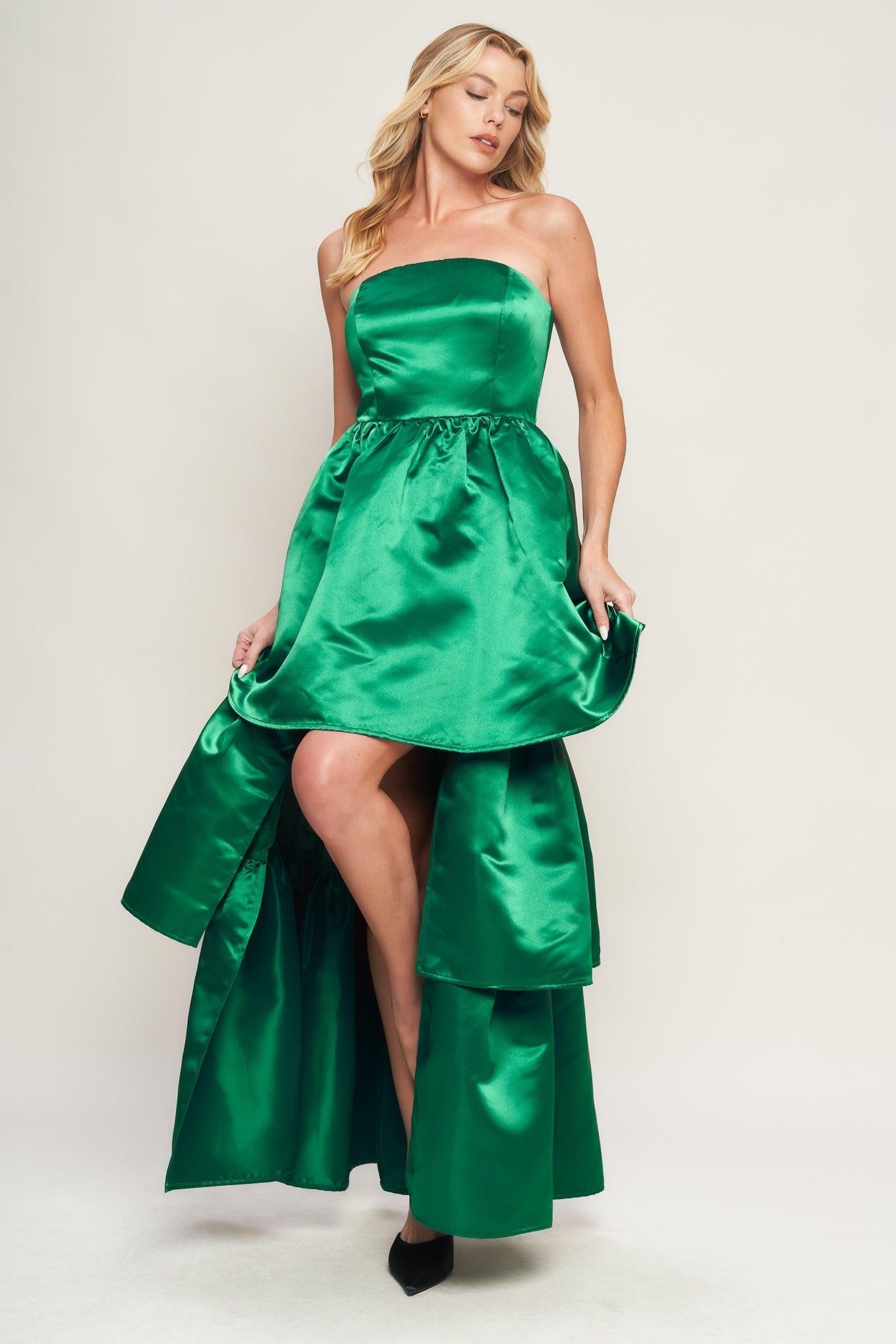 FASHIONABLE FLAIR WOVEN MAXI DRESS - Glamourous Grace