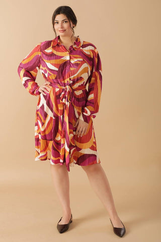 GET ON BOARD WOVEN PLISSE MINI DRESS - Glamourous Grace