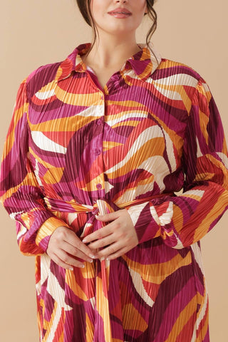 GET ON BOARD WOVEN PLISSE MINI DRESS - Glamourous Grace