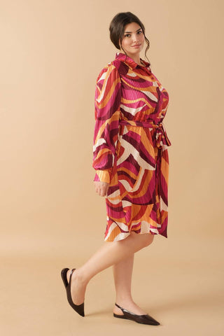 GET ON BOARD WOVEN PLISSE MINI DRESS - Glamourous Grace