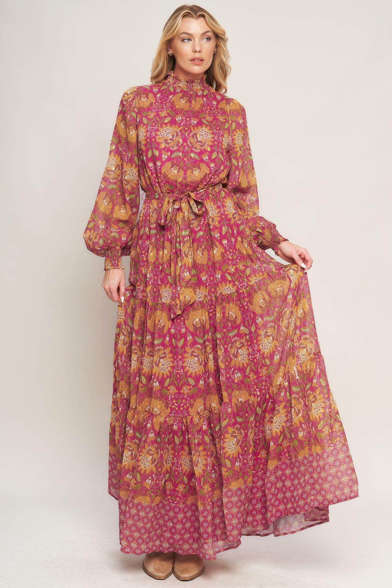 YOU ENCHANT ME WOVEN MAXI DRESS - Glamourous Grace