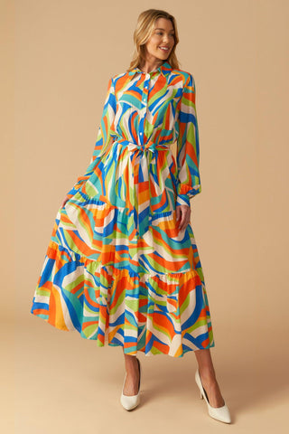 GLAM ATTITUDE WOVEN MIDI SHIRT DRESS - Glamourous Grace
