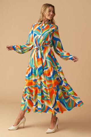 GLAM ATTITUDE WOVEN MIDI SHIRT DRESS - Glamourous Grace
