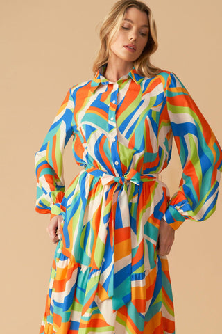 GLAM ATTITUDE WOVEN MIDI SHIRT DRESS - Glamourous Grace