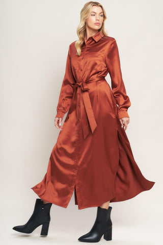 IT'S YOUR PLACE WOVEN MIDI DRESS - Glamourous Grace