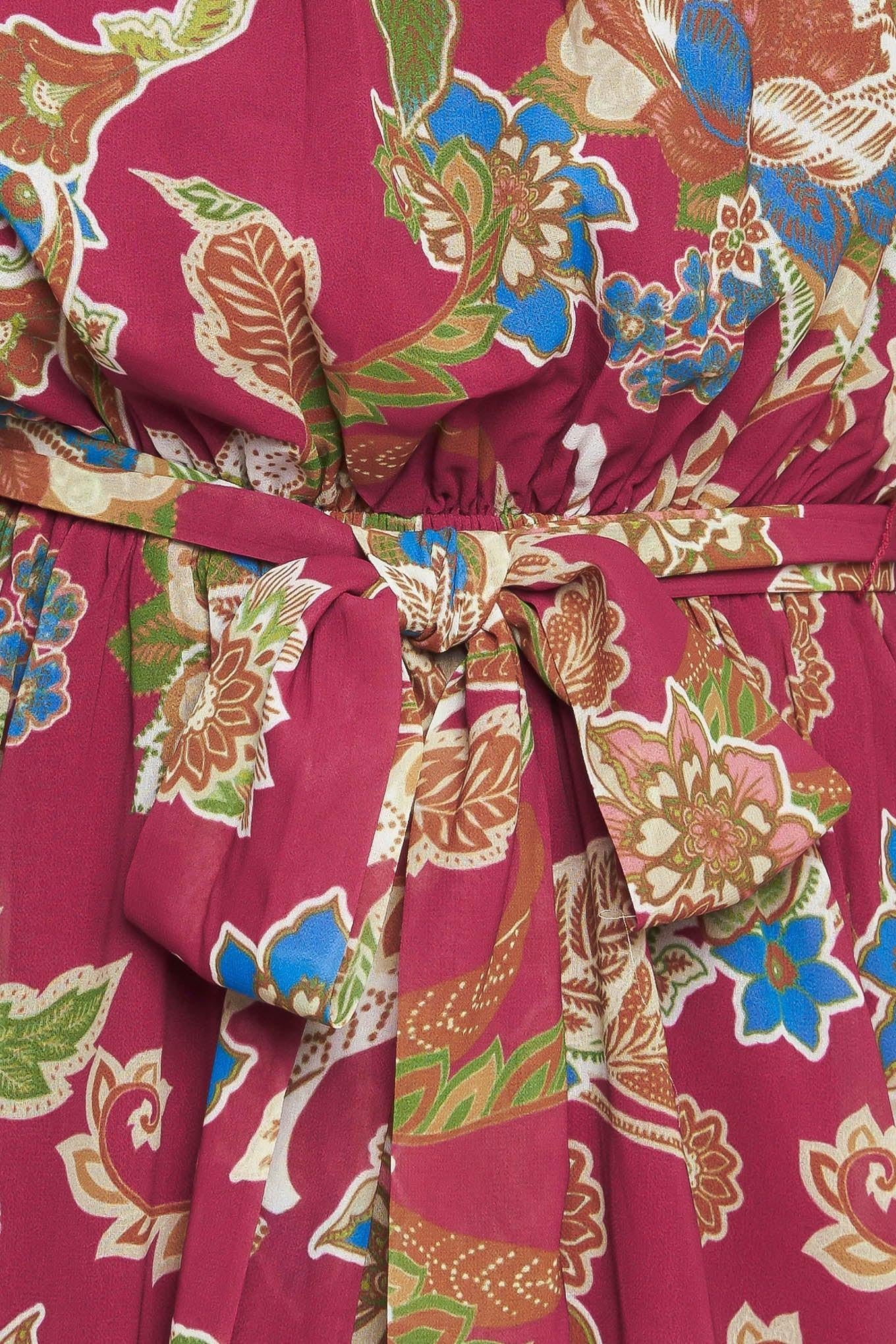 FLORALLY CHIC WOVEN MIDI DRESS - Glamourous Grace