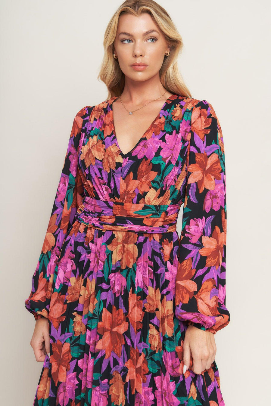 OUR BEAUTIFUL LOVE WOVEN MIDI DRESS - Glamourous Grace