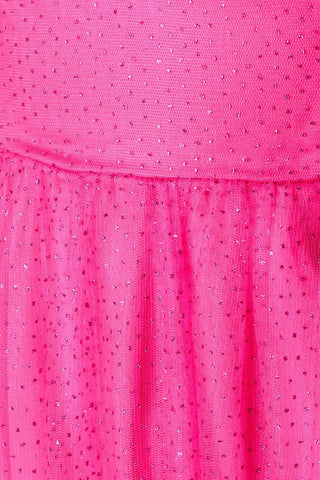 SOME FRESH AIR FUCHSIA TULLE MIDI DRESS - Glamourous Grace