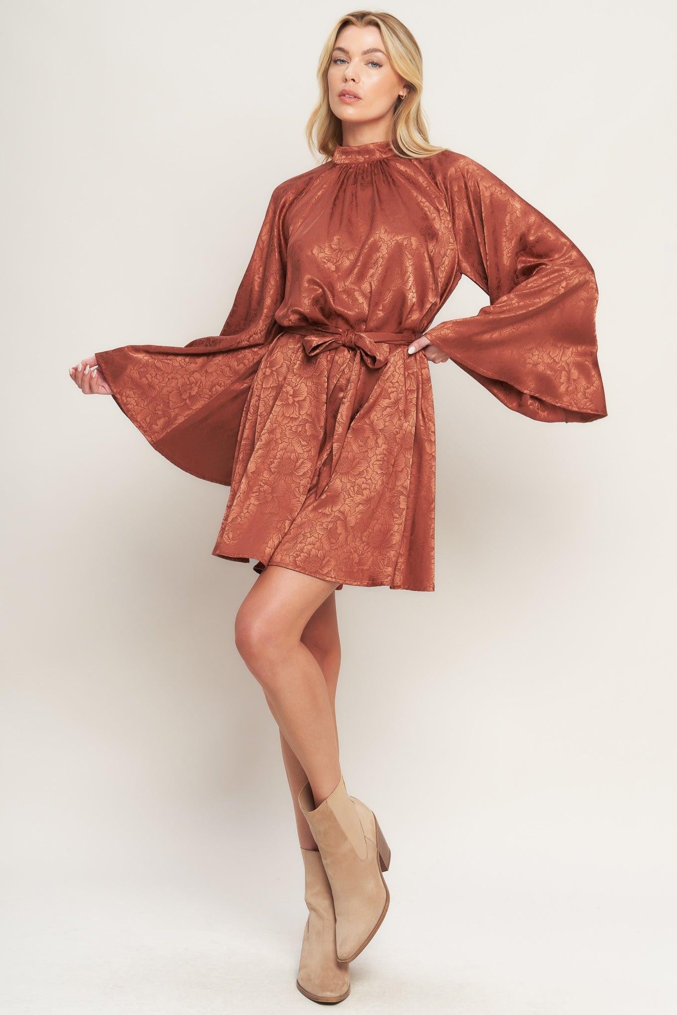 BY ANY MEANS WOVEN SATIN MINI DRESS - Glamourous Grace
