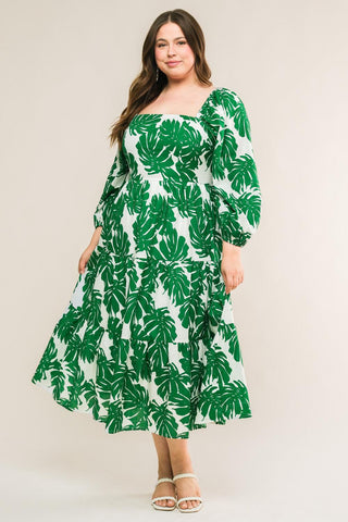 ALL THE DRAMA WOVEN MIDI DRESS - Glamourous Grace
