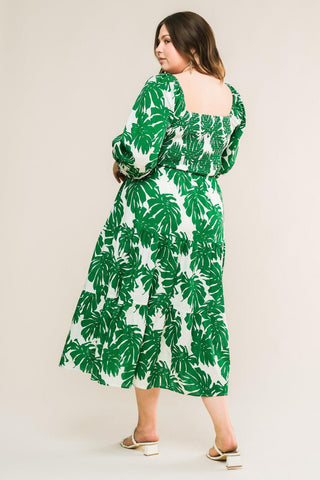 ALL THE DRAMA WOVEN MIDI DRESS - Glamourous Grace