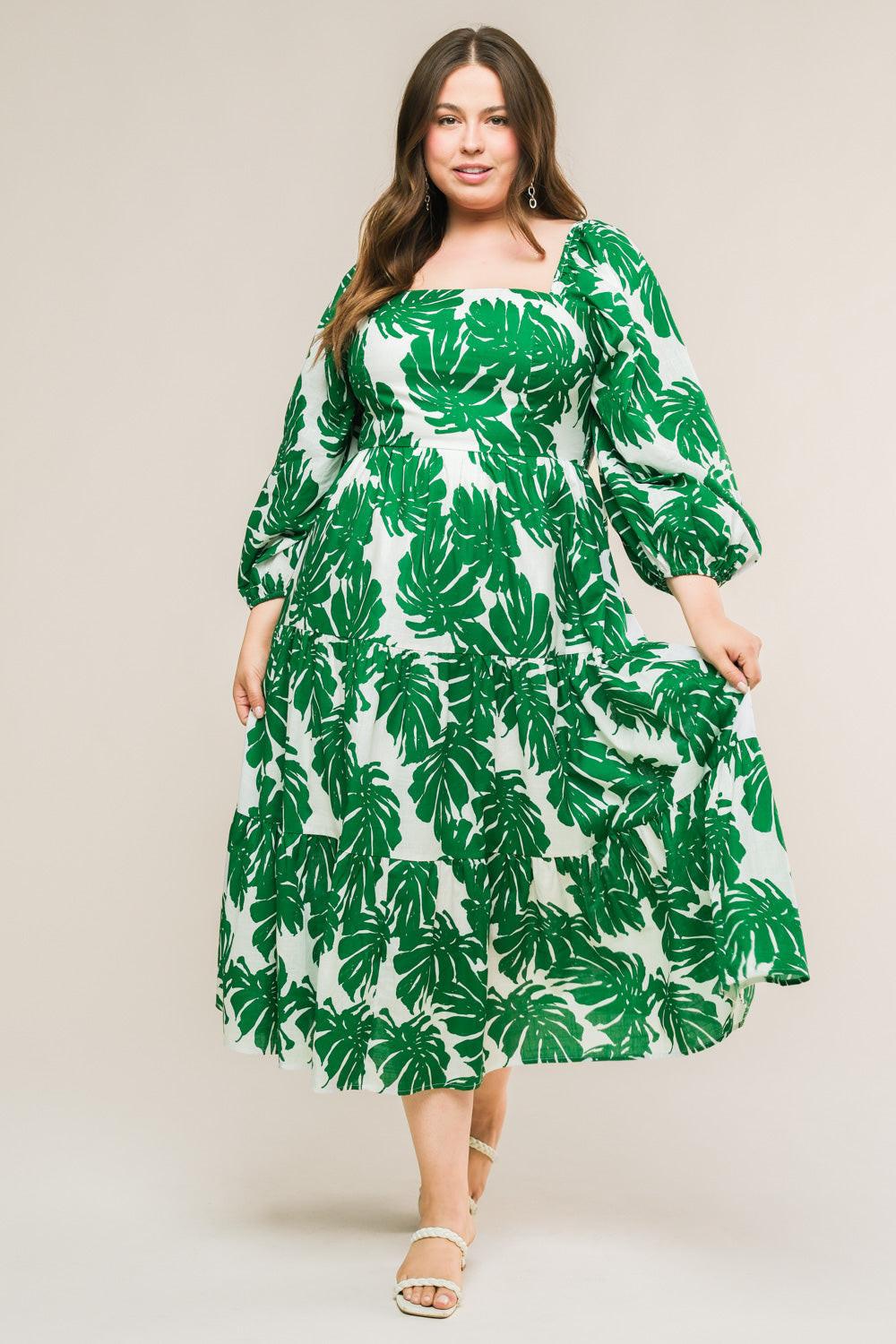 ALL THE DRAMA WOVEN MIDI DRESS - Glamourous Grace