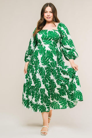 ALL THE DRAMA WOVEN MIDI DRESS - Glamourous Grace
