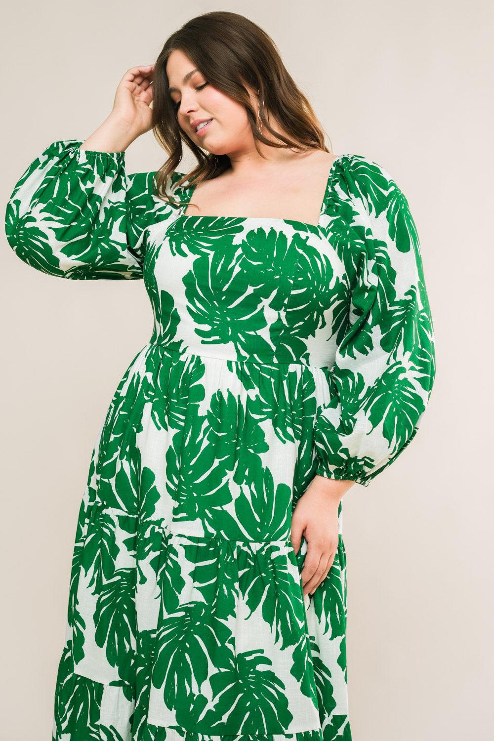 ALL THE DRAMA WOVEN MIDI DRESS - Glamourous Grace