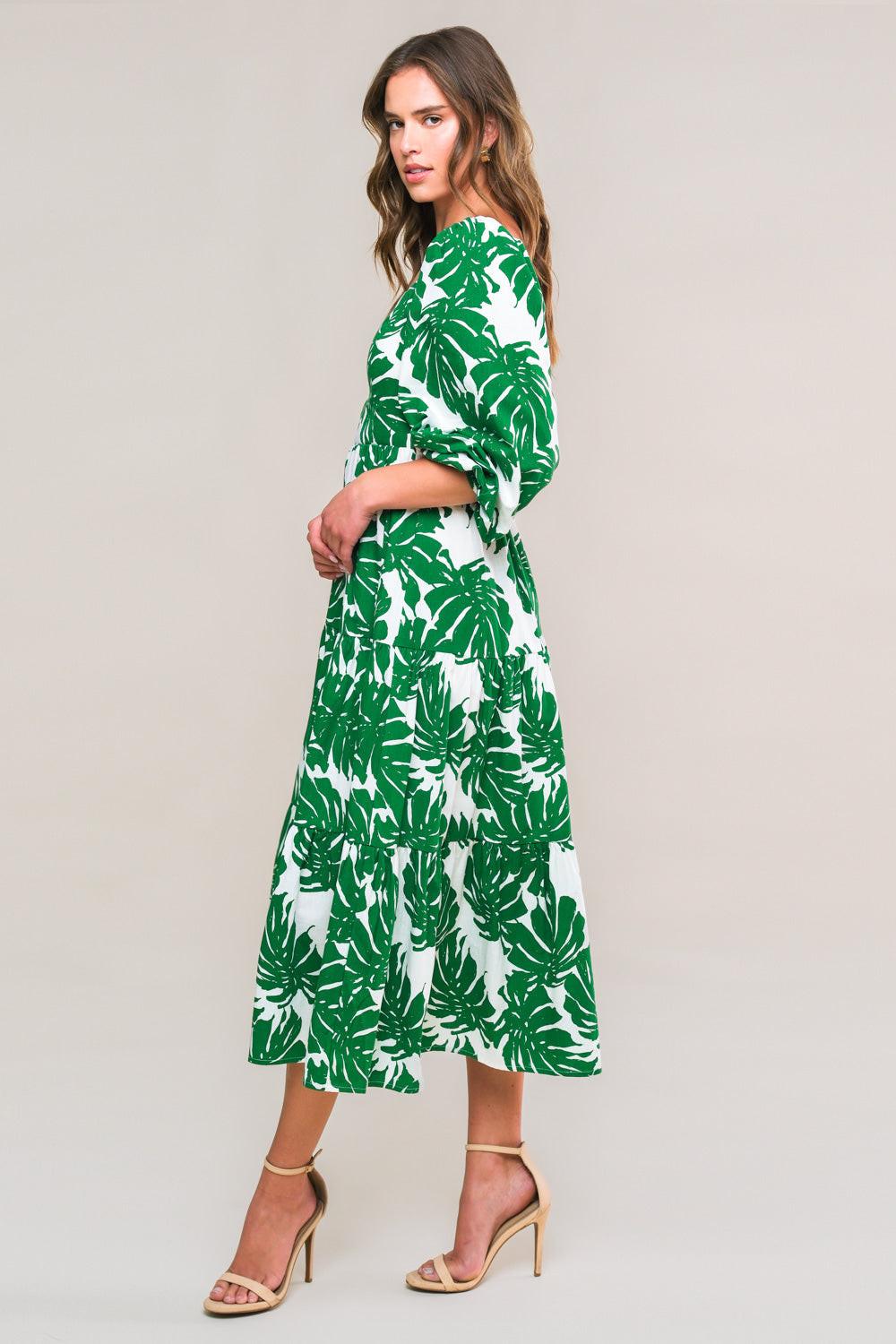 ALL THE DRAMA WOVEN MIDI DRESS - Glamourous Grace