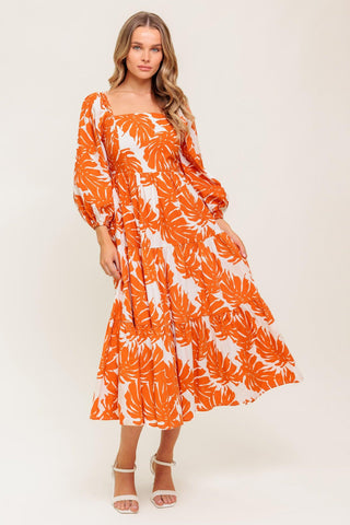 ALL THE DRAMA WOVEN MIDI DRESS - Glamourous Grace