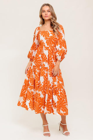 ALL THE DRAMA WOVEN MIDI DRESS - Glamourous Grace