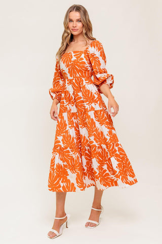 ALL THE DRAMA WOVEN MIDI DRESS - Glamourous Grace