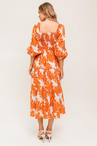 ALL THE DRAMA WOVEN MIDI DRESS - Glamourous Grace