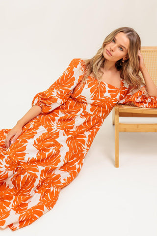 ALL THE DRAMA WOVEN MIDI DRESS - Glamourous Grace