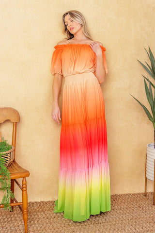 FORGOTTEN STORY WOVEN MAXI DRESS - Glamourous Grace