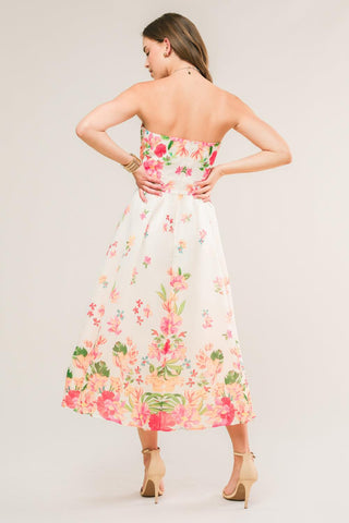 COME WHEN I CALL WOVEN MIDI DRESS - Glamourous Grace