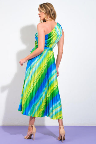 EXUBERANT ELEGANCE WOVEN MIDI DRESS - Glamourous Grace