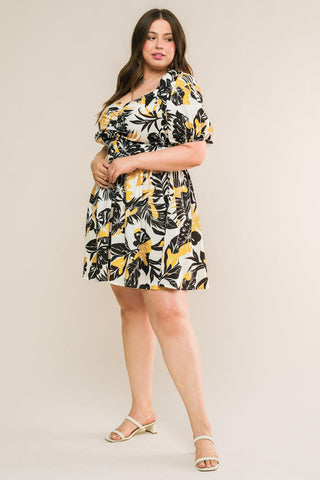 LEAD THE WAY WOVEN MINI DRESS - Glamourous Grace