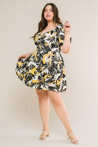 LEAD THE WAY WOVEN MINI DRESS - Glamourous Grace