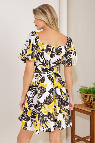 LEAD THE WAY WOVEN MINI DRESS - Glamourous Grace