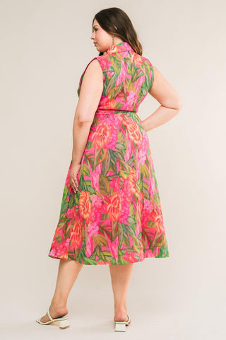 EVERYDAY DREAMS WOVEN MIDI DRESS - Glamourous Grace