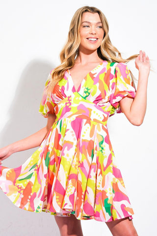 CUTE CERTAINTY WOVEN MINI DRESS - Glamourous Grace