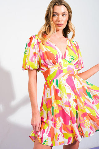 CUTE CERTAINTY WOVEN MINI DRESS - Glamourous Grace