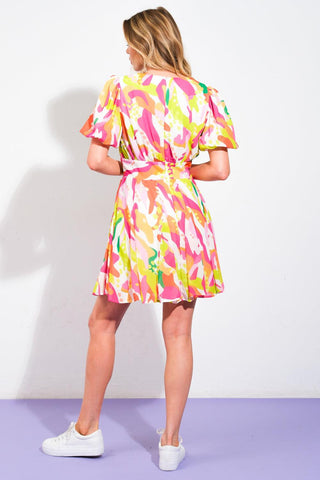 CUTE CERTAINTY WOVEN MINI DRESS - Glamourous Grace