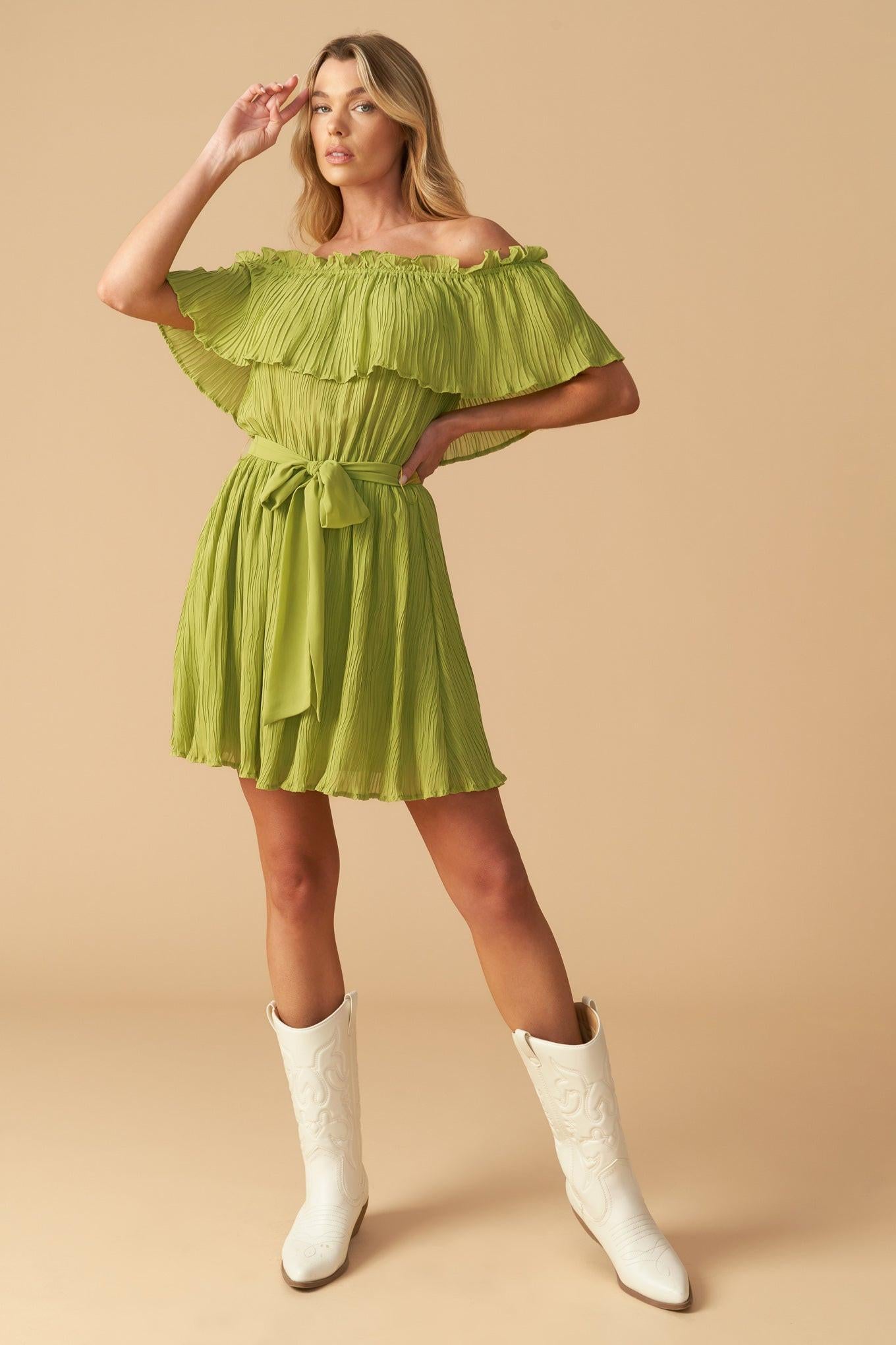 JUST ONE MORE WOVEN MINI DRESS - Glamourous Grace