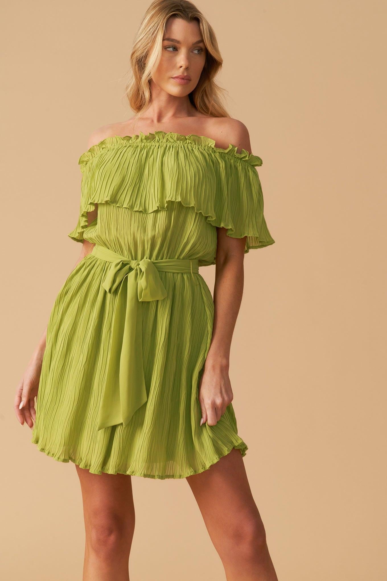 JUST ONE MORE WOVEN MINI DRESS - Glamourous Grace