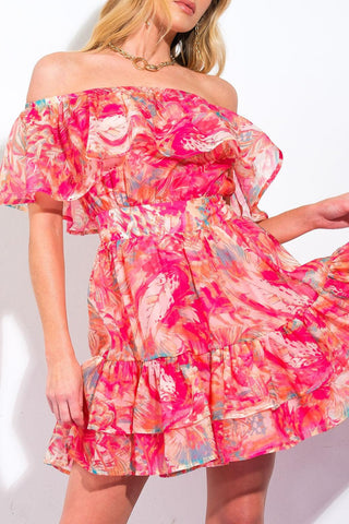 DELICATE WONDER WOVEN MINI DRESS - Glamourous Grace