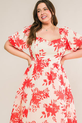 SUCCESSFULLY CUTE WOVEN MIDI DRESS - Glamourous Grace