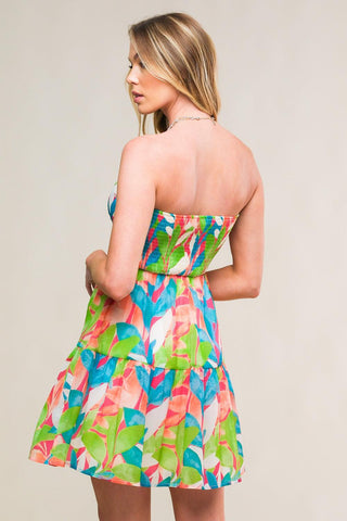 PRISTINE PRESENCE WOVEN MINI DRESS - Glamourous Grace