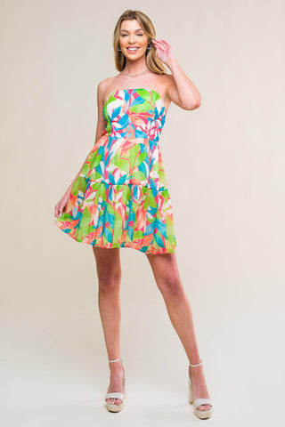 PRISTINE PRESENCE WOVEN MINI DRESS - Glamourous Grace