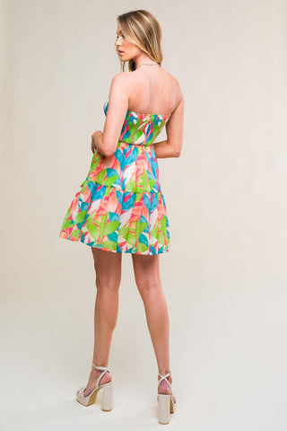 PRISTINE PRESENCE WOVEN MINI DRESS - Glamourous Grace