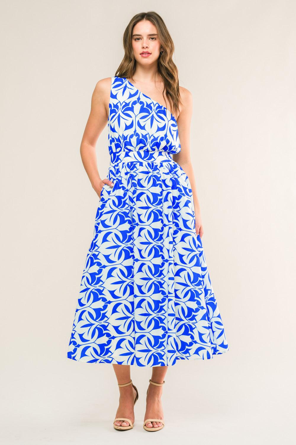 FEEL THE BEAT WOVEN MIDI DRESS - Glamourous Grace