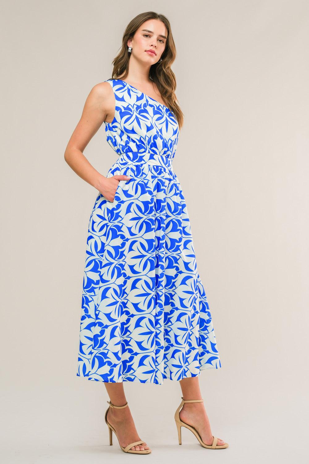 FEEL THE BEAT WOVEN MIDI DRESS - Glamourous Grace